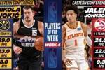 周最佳：约基奇场均轰39+13+8 杰伦&middot;约翰逊率队4-0场均24+12+9.3